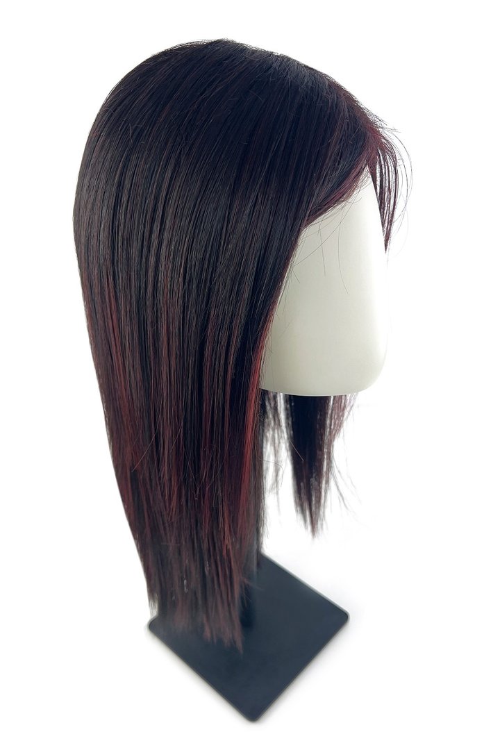Gisela Mayer Perücke: Hi Club (Lace Part+LF) 100% High Heat Fiber-Perücke-Gisela Mayer-Aubergine Balayage-La Peruca