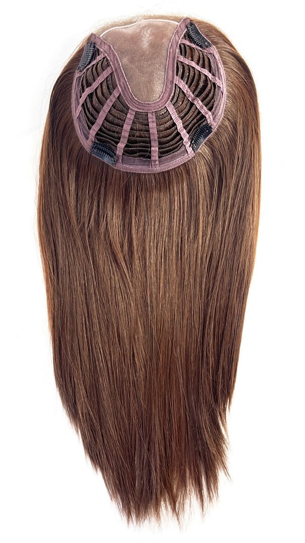 Gisela Mayer: Hi Filler Long + LF 100% High Heat Fiber ca. 45cm-Haarteil-Gisela Mayer-8/6/27 mocca mix-La Peruca