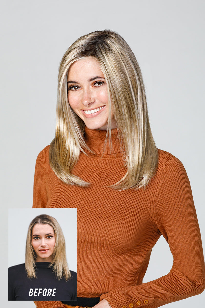 Jon Renau Haarteil: Top Coverage 18" - 45cm - Topper mit Lacefront-Haarteil-Jon Renau-La Peruca