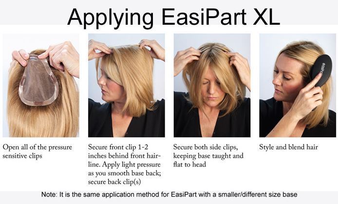 Jon Renau: easiPart HH XL Echthaar 18"/45cm-Haarteil-Jon Renau-La Peruca