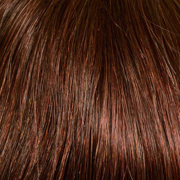 Belle Madame Haarteil Bordeaux - Echthaar Clip-In Topper-Haarteil-Belle Madame-La Peruca