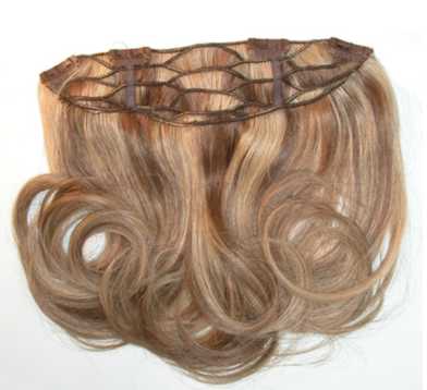 Jon Renau hairpiece: easiVolume human hair clip in (25 cm/10´´)