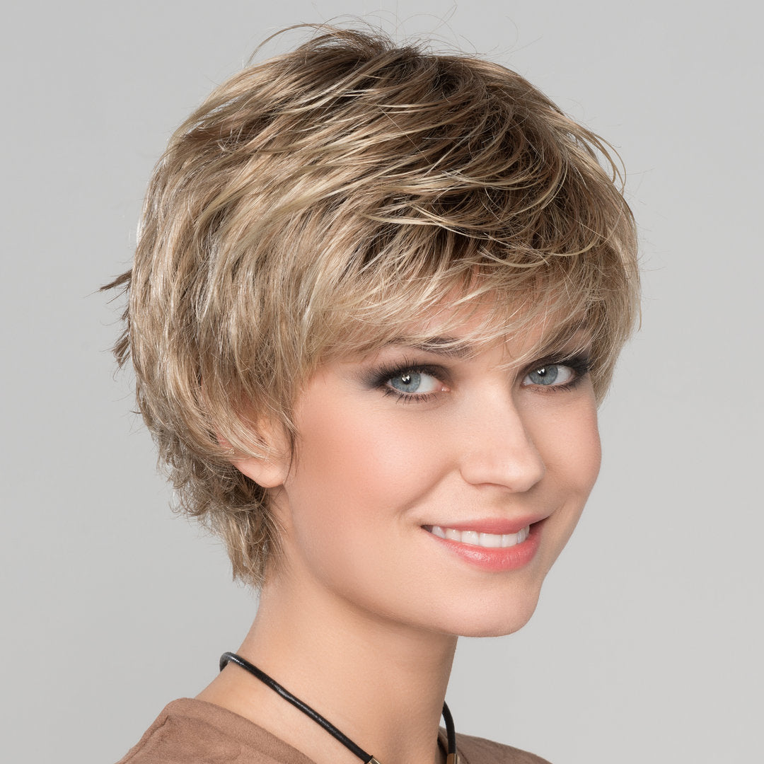 WIG ME UP Perücke – Natürlicher Blond-Mix, Glatt Mit Gewellten Spitzen, Schulterlang (ca. 45 Cm), Verstellbar Bis 60 Cm